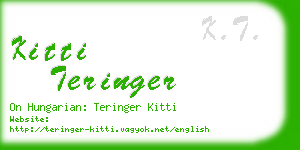 kitti teringer business card